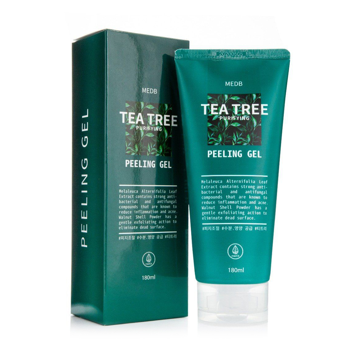 Пілінг-скатка для обличчя Med B Tea Tree Purifying із екстрактом чайного дерева, 180 мл